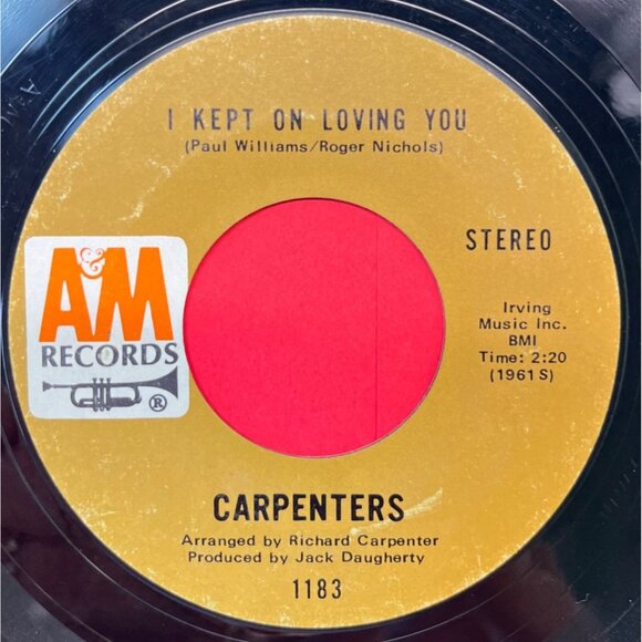 Carpenters Close to You / I Kept on Loving You 45 Pop Vinyl A&M 1183 - Picture 2 of 6